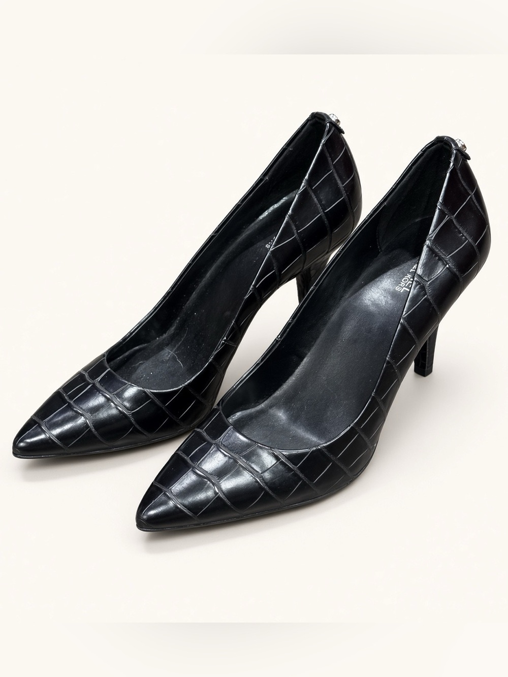 MICHAEL Michael Kors Black Quilted Pointed-Toe Pumps